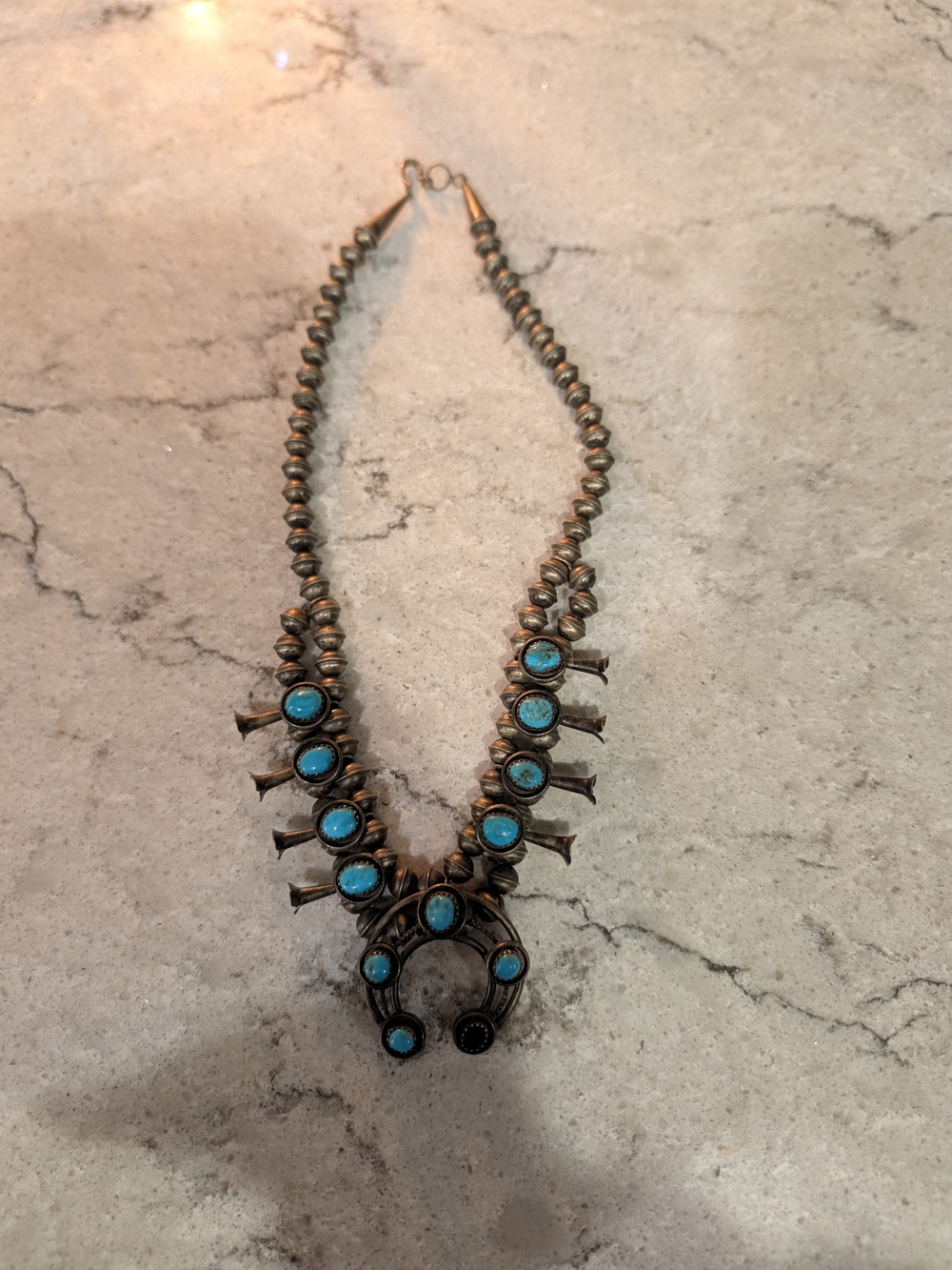 Turquoise Squash blossom (Small)